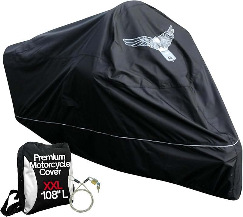 Formosa Covers Premium Motorcycle Cover for Honda Gold Wing F6B, Includes Cable & Lock - Eagle Logo — motorcycle cover