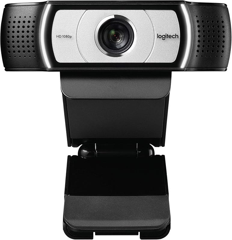 Logitech C930e 1080P HD Video Webcam - 90-Degree Extended View, Microsoft Lync 2013 and Skype Certified - Black —