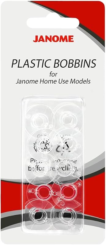 Janome Plastic Bobbins for All Home Use Models — Feet, bobbins, and rippers. kit for feet bobbins rippers