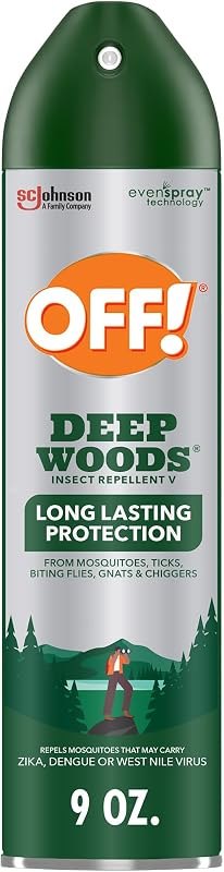 OFF! Deep Woods Insect Repellent Aerosol, Bug Spray with Long Lasting Protection from Mosquitoes, 9 oz — Camping