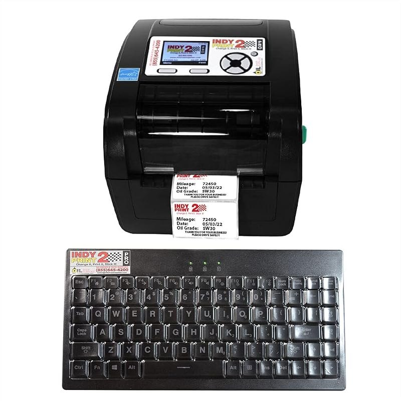 Oil Change Reminder Printer - System Kit w/ 1000 Stickers + Ink Ribbon — best printers label maker for printers label
