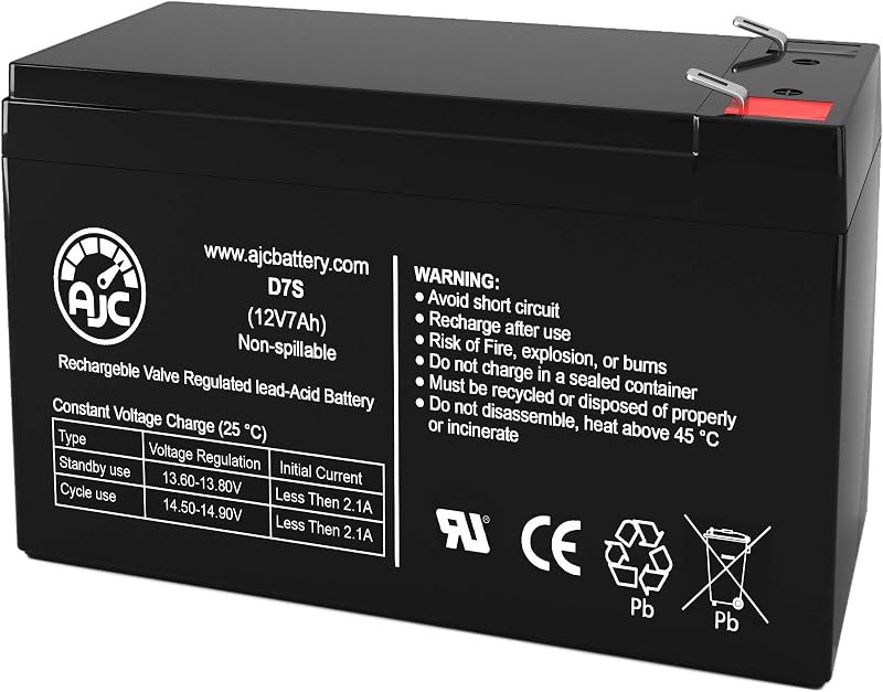 AJC Battery Compatible with APC BackUPS ES 550 12V 7Ah UPS Battery — UPS battery backup for ups battery backup