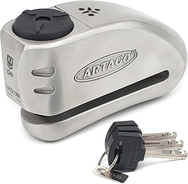 ARTAGO 32 State-of-the-art Motorcycle Disc Lock 2in1