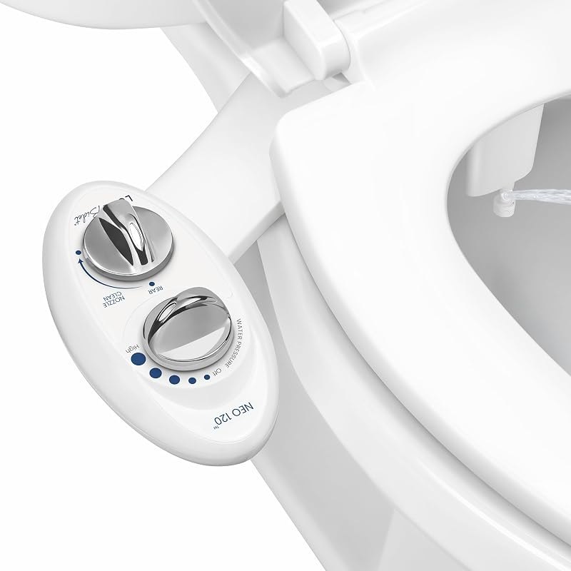 LUXE Bidet NEO 120 - Bidet Attachment for Toilet Seat, White