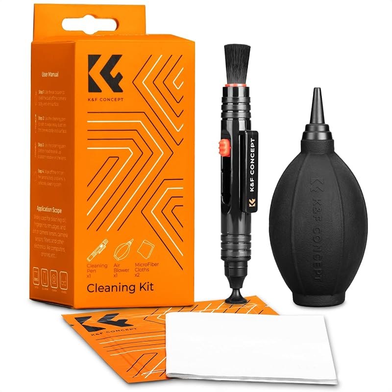 K&F CONCEPT 4 in 1 Camera Lens Cleaning Kit for Photography Beginner — photography lens pen for photography lens pen