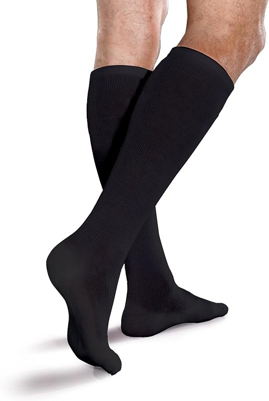 Core-Spun Cushioned 15-20mmHg Mild Graduated Compression Support Knee High Socks — best Compression socks for lipedema