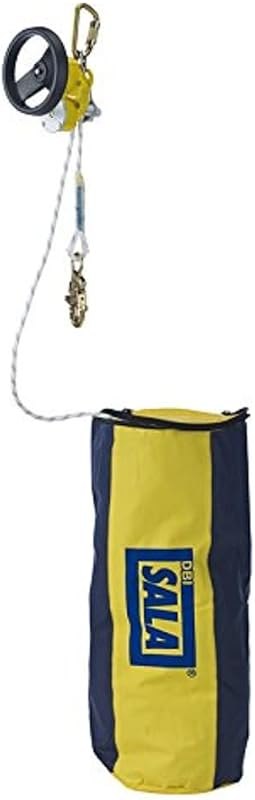 3M DBI/SALA Rollgliss 3327500 Rescue Unit, 500-Foot Includes 2 Carabiner, 4-Foot Anchor Sling And Rope Bag — lift