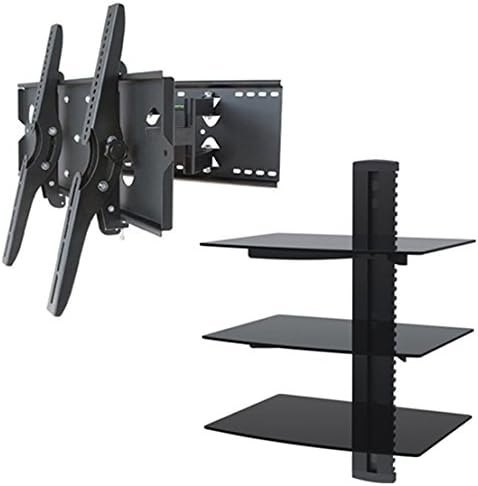 2xhome Full Motion Articulating Swivel Tilt Up Down TV Wall Mount Bracket for Samsung LG Sharp TV 55 60 65 70 75 80 85