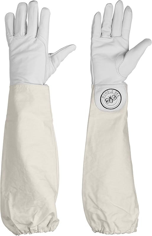Humble Bee 110 Goatskin Beekeeping Gloves with Extended Sleeves — goatskin bee gloves for bee suit veil