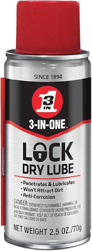 3-IN-ONE Lock Dry Lube, 2.5 OZ — best Locks, mounts, and chain lube. for locks mounts chain lube