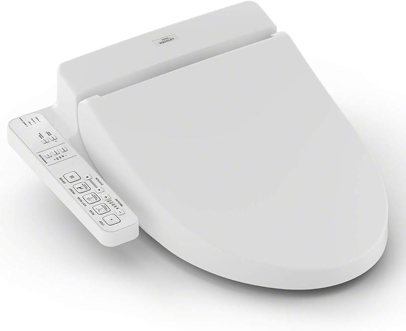 TOTO SW2034#01 C100 Electronic Bidet Toilet Cleansing Water, Heated Seat, Deodorizer, Warm Air Dryer, and PREMIST