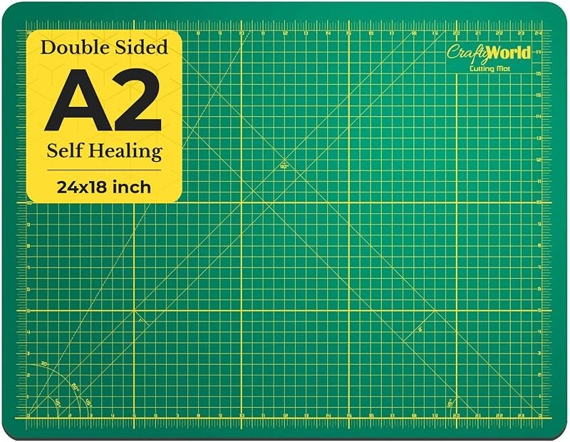 18 x 24 Cutting Mat for Sewing, Self Healing Double Sided Quilting Crafts Mat - Fabric Cutting Mat - Non Slip surface