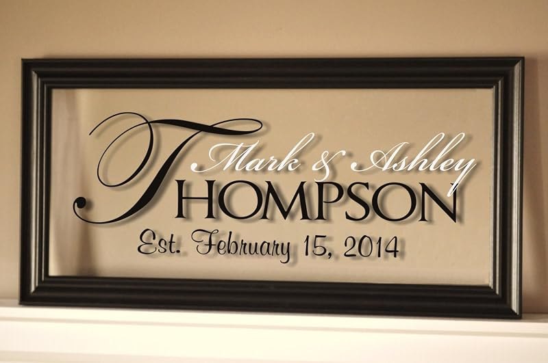 Personalized Acrylic Family Name Sign With Established Date 11x21 — The best Christmas products for your for christmas