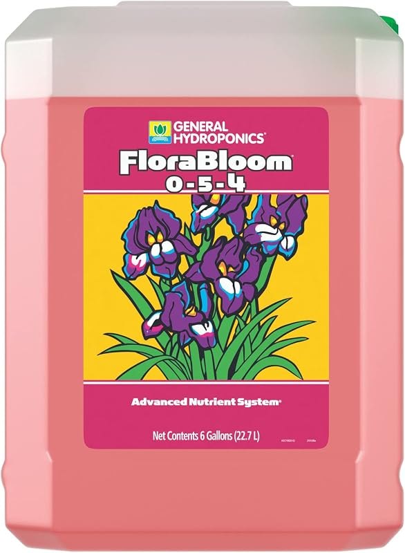 General Hydroponics FloraBloom 0-5-4 Advanced Nutrient System to Provide Nutrients for Reproductive Growth, 6 Gal. —