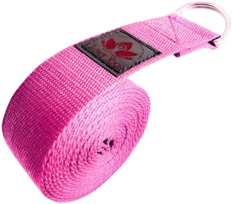 Clever Yoga - 8 ft Yoga Strap for Exercise & Physical Therapy, Leg Stretching Strap Yoga Accessories & Stretching