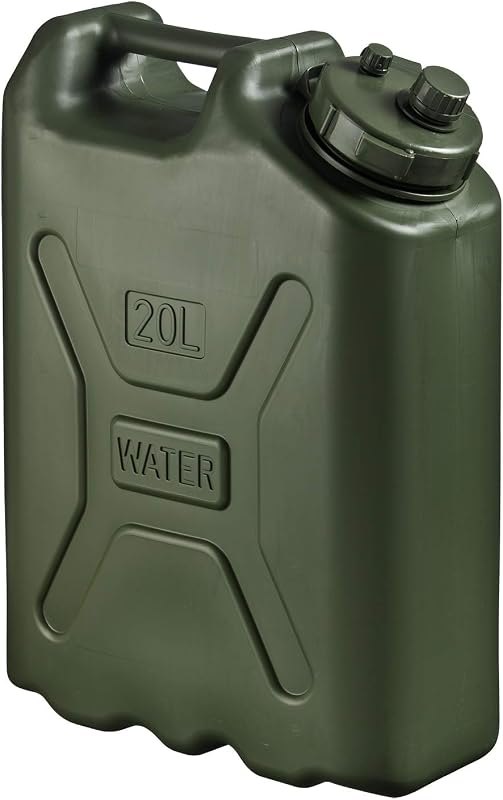 Scepter 5 Gallon Military BPA Free Water Container, Food Grade Water Jug for Camping and Emergency Storage - (20