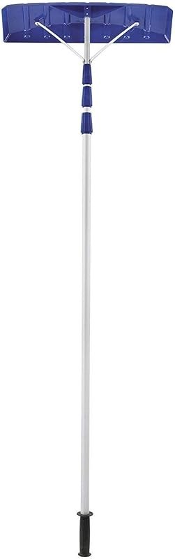 Snow Joe Telescoping Roof Rake, Extendable Leaf & Snow Shovel with Poly Blade, 25 Inch Wide, RJ204M — best snow roof