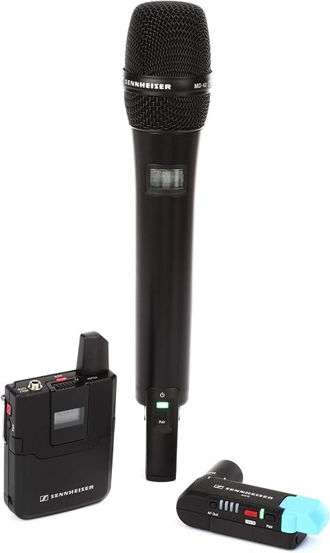 Sennheiser AVX Digital Wireless Microphone System - ME2 Lavalier and AVX42 Handheld Transmitter with MD42 Capsule