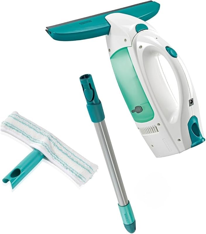 Leifheit Window Vacuum Cleaner Dry&Clean, Modular with Unique Handle System and Intelligent Standby, Window Cleaner