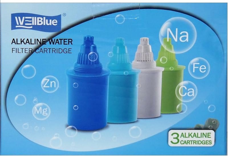 WellBlue Alkaline Water Replacement Filters (White) - 3 Pack — well resin cleaner for solar salt pellets