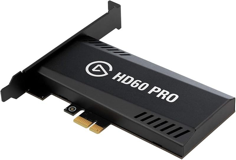 Elgato HD60 Pro1080p60 Capture and Passthrough, PCIe Capture Card, Low-Latency Technology, PS5, PS4, Xbox Series X/S