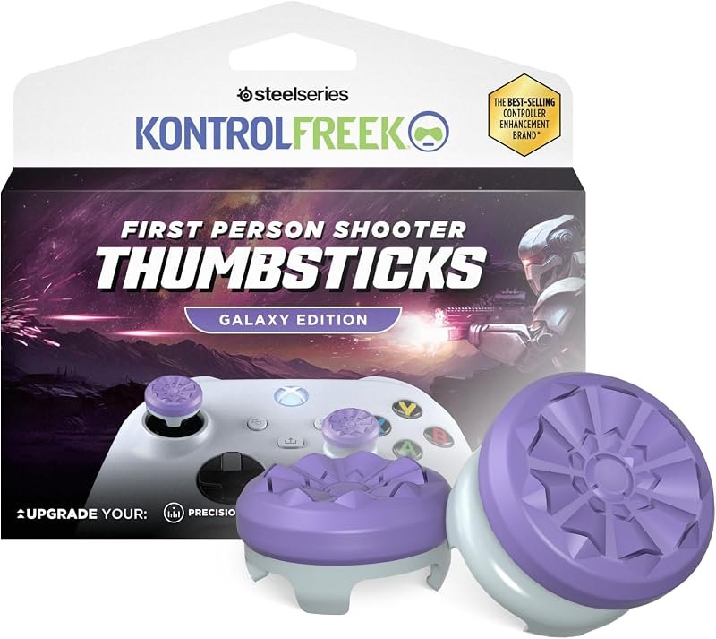 KontrolFreek FPS Freek Galaxy Purple for Xbox One and Xbox Series X Controller — best controller thumbstick caps for