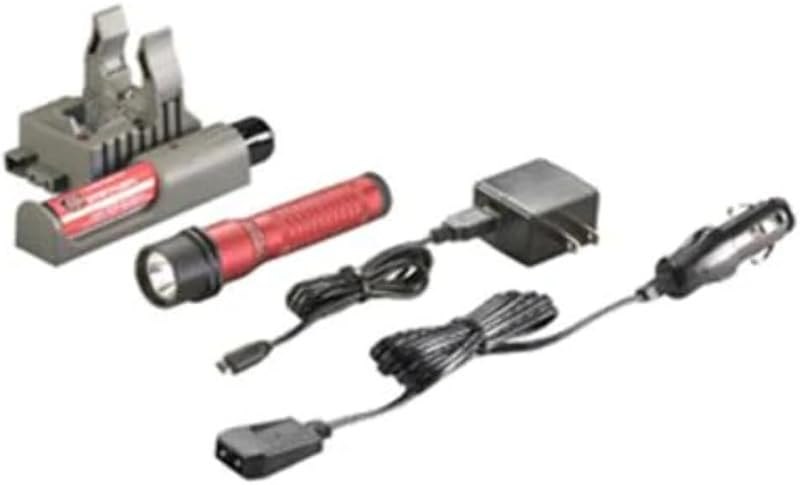Streamlight - Strion Led 120V/Dc Piggyback-Red (74363) — red flashlights for red flashlights