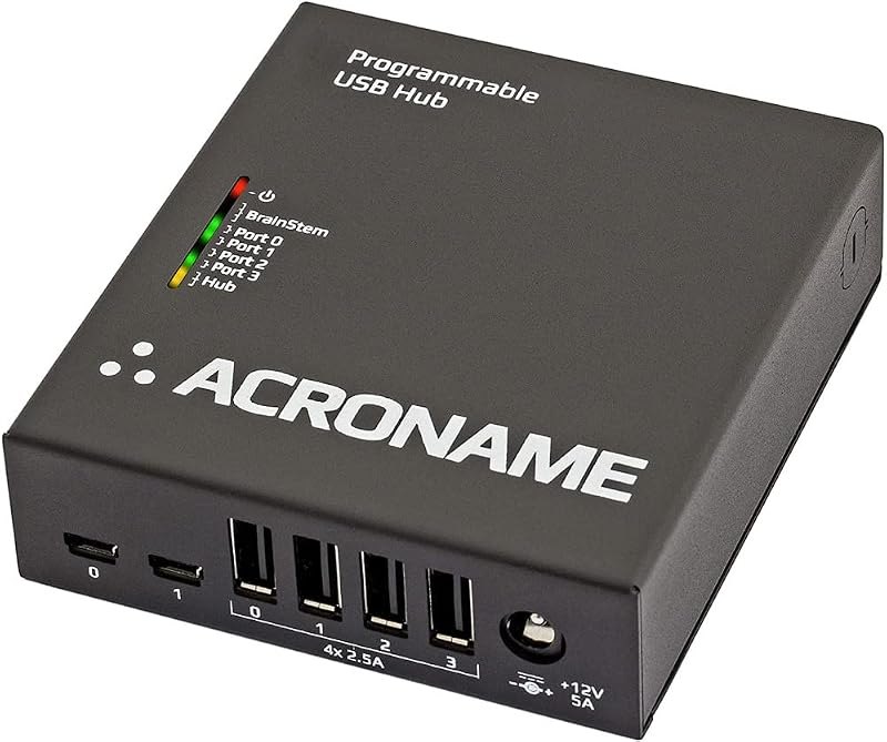 Acroname USBHub2x4 4-Port USB 2.0 Industrial Programmable Hub S77 — Small computing add-ons: hubs, stand for small