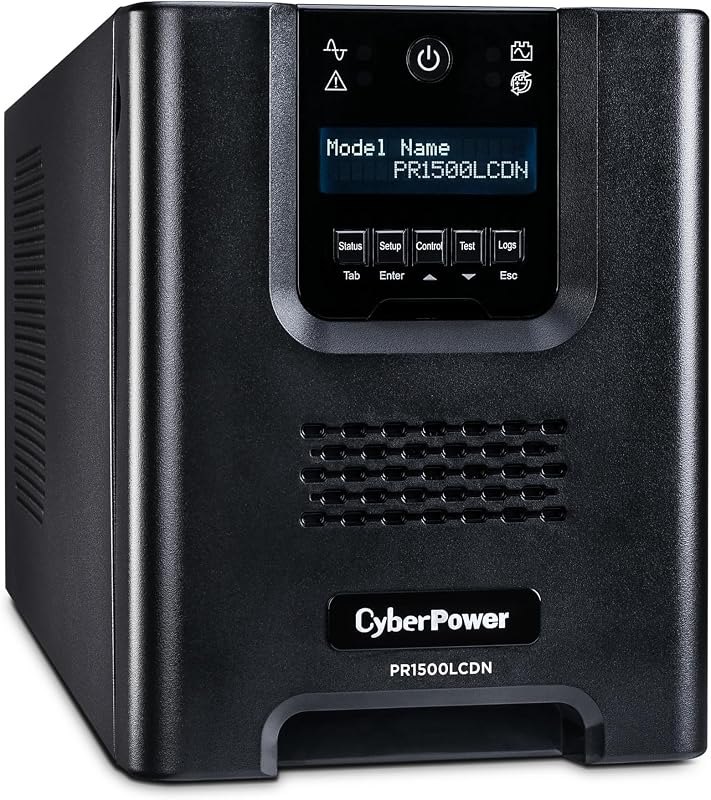 CyberPower PR1500LCDN 15A Smart App Sinewave UPS Battery Backup — 1500VA battery backup for 1500va battery backup