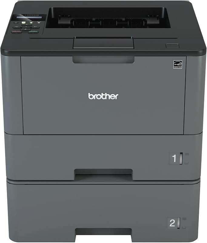Monochrome Laser Printer, HL-L5200DWT, Duplex Printing, Wireless Networking, Dual Paper Trays, Mobile Printing, Amazon