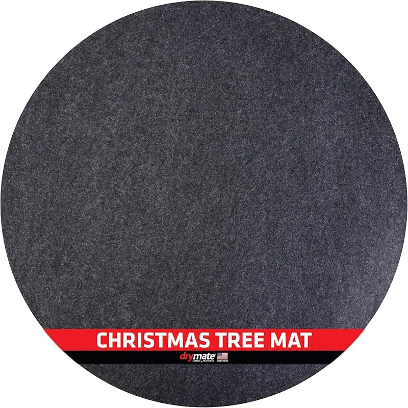 Drymate Christmas Tree Stand Mat (28”), Protects Floors from Spills and Scratches, Absorbent, Waterproof, Machine