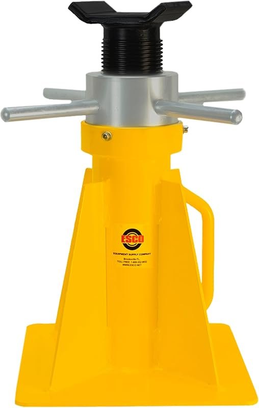 ESCO 20 Ton Swivel Screw Jack Stand - 10802 — Jack stands, drain pans, and creeper for jack stands drain pans