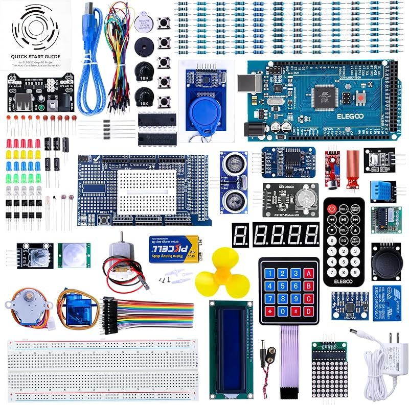 ELEGOO Mega 2560 R3 Project The Most Complete Starter Kit with Tutorial — Various types of software kit for various