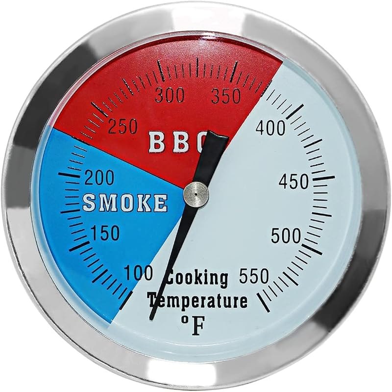 3 1/8 Inch Smoker Temperature Gauge Replacement for BBQ Grill and Smoker — bbq thermometer probes for bbq thermometer