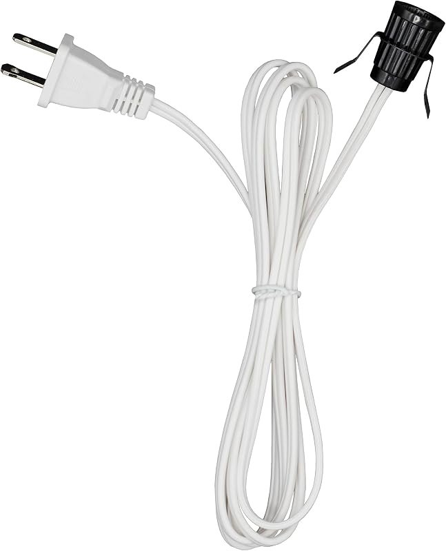 Creative Hobbies 7110A Single Light Replacement Clip in Lamp Cord for Christmas Village House, Pumpkin Lights, Small