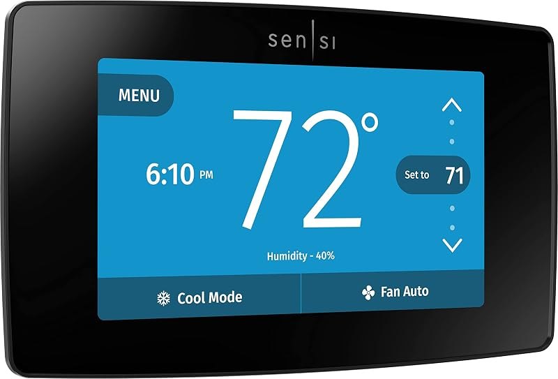 Sensi Touch Smart Thermostat by Emerson with Touchscreen Color Display, Programmable, Wi-Fi, Mobile App, Easy DIY