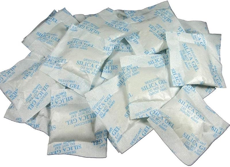 Sohler Premium Silica Gel Desiccant Packs 10 Gram 50 Packets Drying Agent Moisture Absorbers Dehumidifiers for Storage