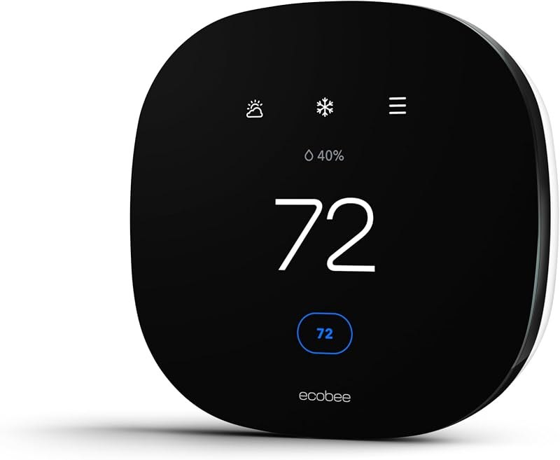 ecobee3 Lite Smart Thermostat - Programmable Wifi Thermostat - Works with Siri, Alexa, Google Assistant - Energy Star