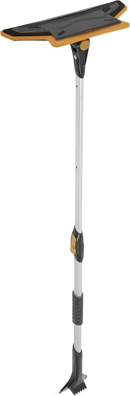 True Temper ABTT5212 Telescoping Scratch-Free Snow Brush with End Scraper and Cushioned Grip, 52-Inch — best snow