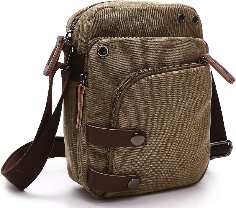 Mini Crossbody Bags for Women and Men Small Purses and Handbags Travel Purse Canvas Shoulder Purse Bag