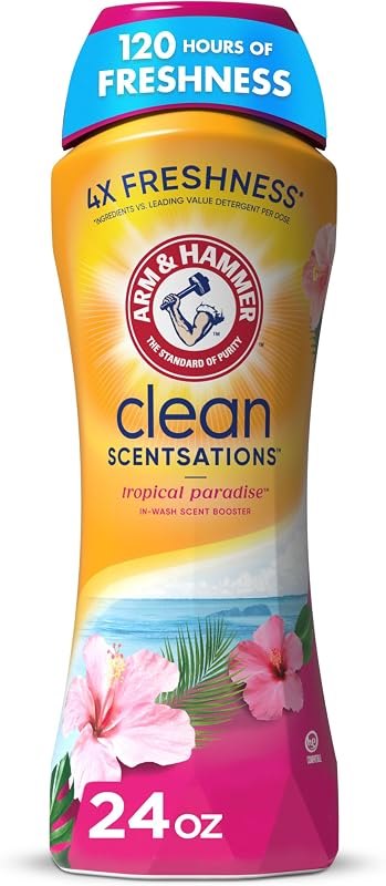 ARM & HAMMER Clean Scentsations Laundry Scent Booster, Tropical, 24 Oz — laundry dryer bits for laundry dryer bits