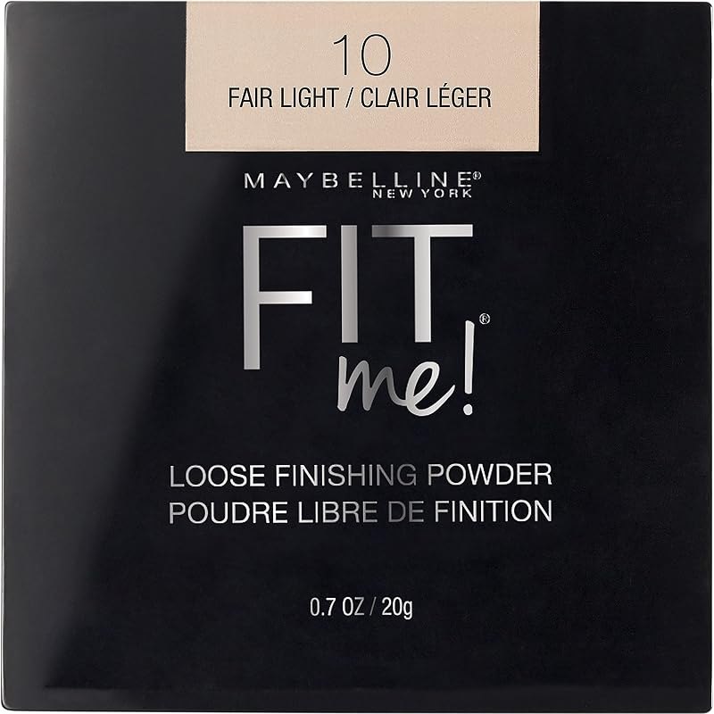Maybelline Fit Me Loose Setting Powder, Face Powder and Finishing Makeup, Fair Light, 1 Count — makeup setting powder
