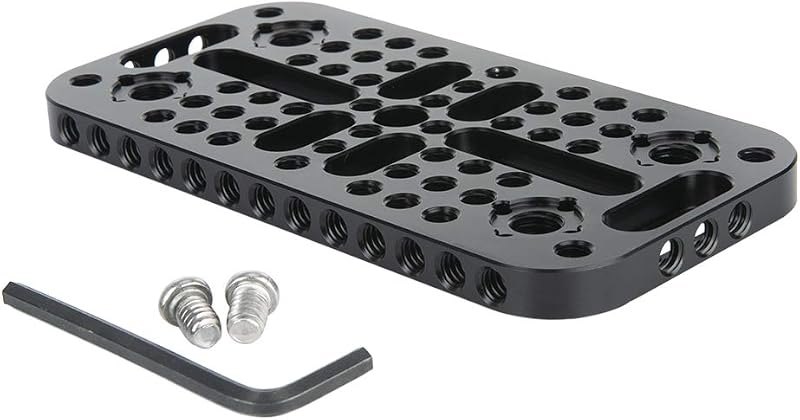 NICEYRIG Camera Cheese Mounting Plate, Universal Top Plate Applicable for URSA Mini 4K, Gimbal Stabilizer, Shoulder