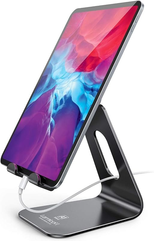 Lamicall Tablet Stand Holder for Desk - Adjustable Stand for 4-13" Tablets — best drawing tablet stand for drawing