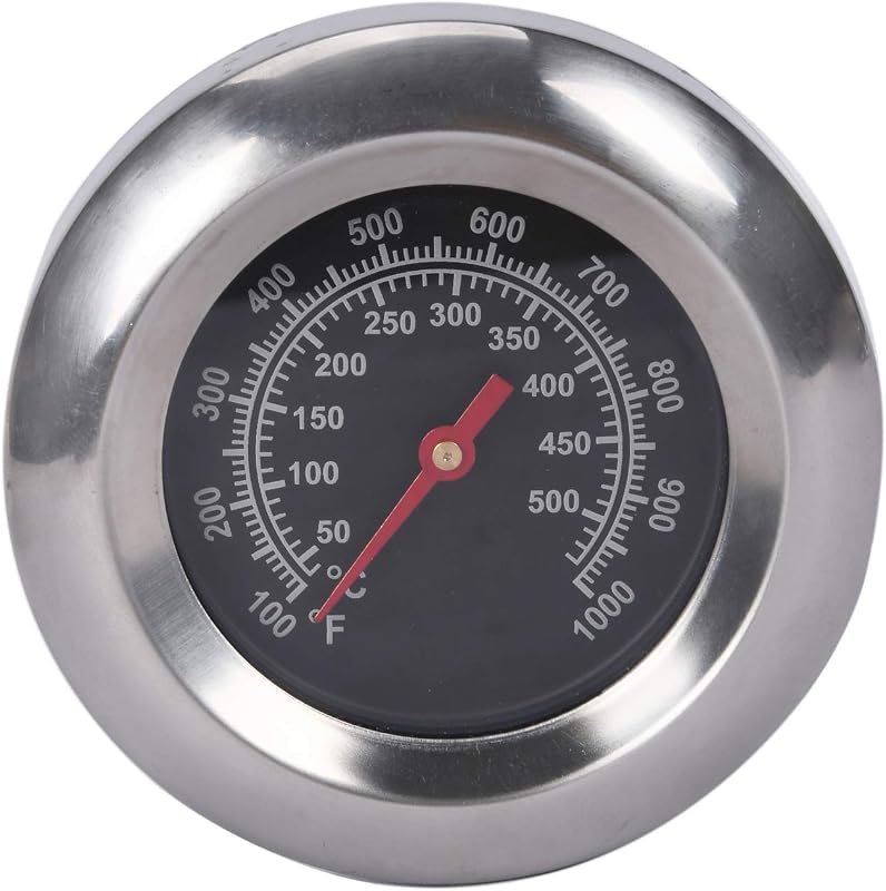 3" BBQ Temperature Gauge Thermometer Replacement for Master Forge, Cuisinart, Backyard, Uniflame and Other Gas Grill