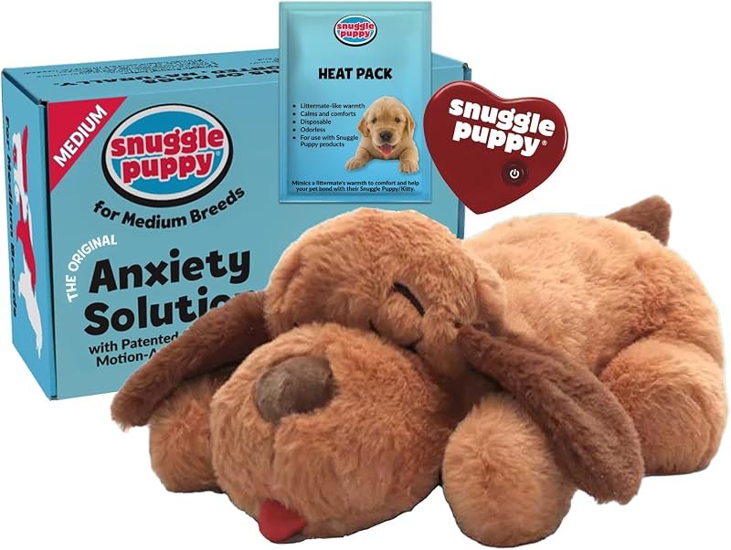 Snuggle Puppy Heartbeat Toy, Calming Comfort, Medium Breeds - Biscuit — best Amazon Games to keep you entert for games