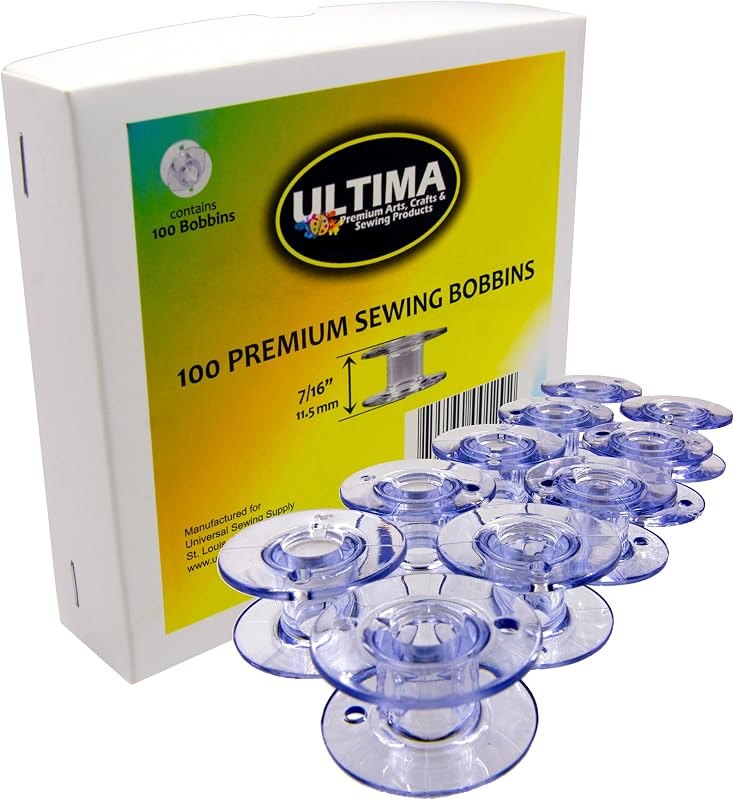 Ultima Premium Sewing Machine Bobbins - Style SA-156 Bobbins for Brother, Singer, Babylock, Janome, Kenmore & Other