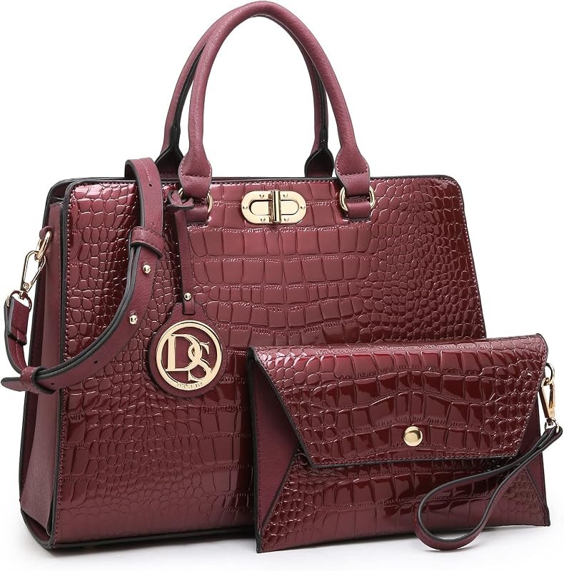 Women Handbags Purses Ladies Work Purse Satchel Tote Top Handle Shoulder Bags with Matching Clutch — handbags Classy