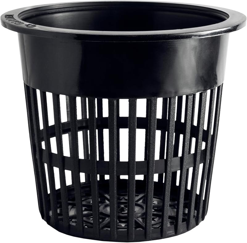 4 inch Net Pots Cz Garden All Star Round Heavy Duty Net Cups WIDE LIP Design - Orchids, Aquaponics, Hydroponics