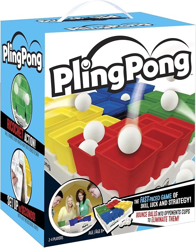 Buffalo Games PlingPong Plinko Bounce Board, 2-4 Players, Family Game Night — Amazon Games to keep you entertained for